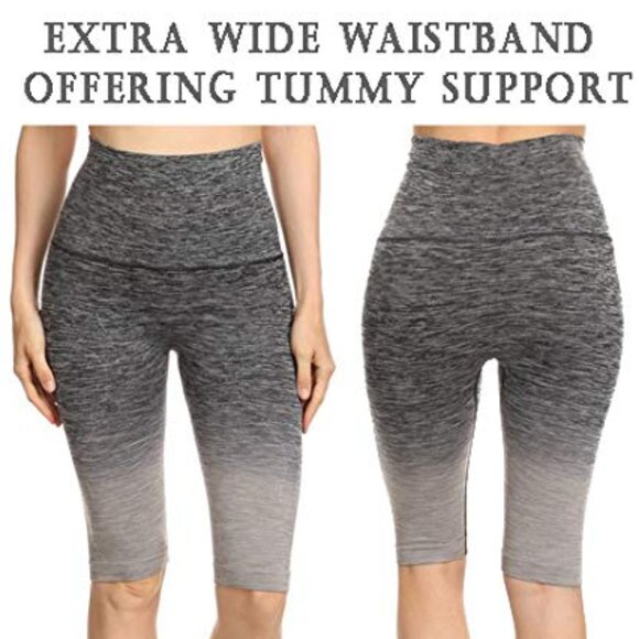 NWT Yoga Dry-Fit Ombre Compression Leggings Seamless High Waist Tummy support - Picture 6 of 6